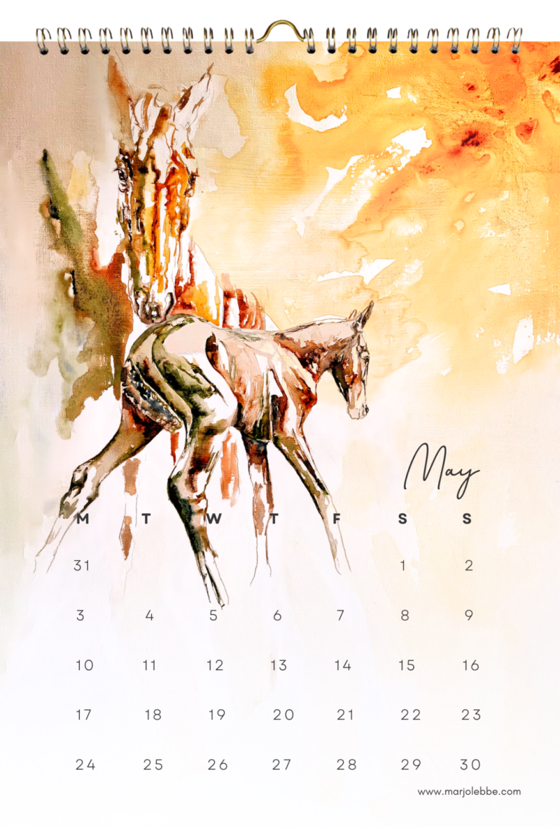 Calendar 2027, het blad van mei