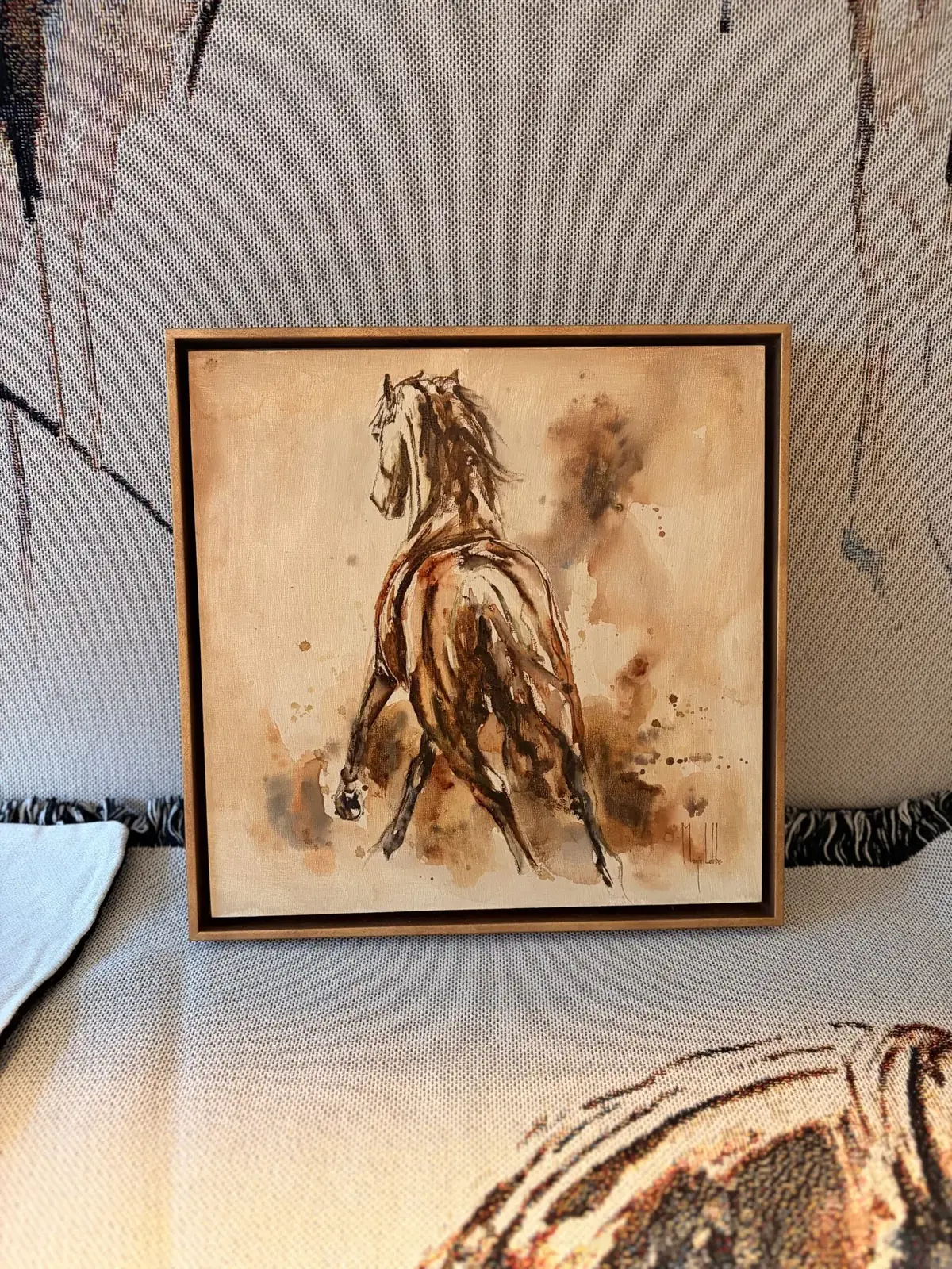 Out of his sight, 30 × 30 cm: van dichterbij, in hetzelfde licht