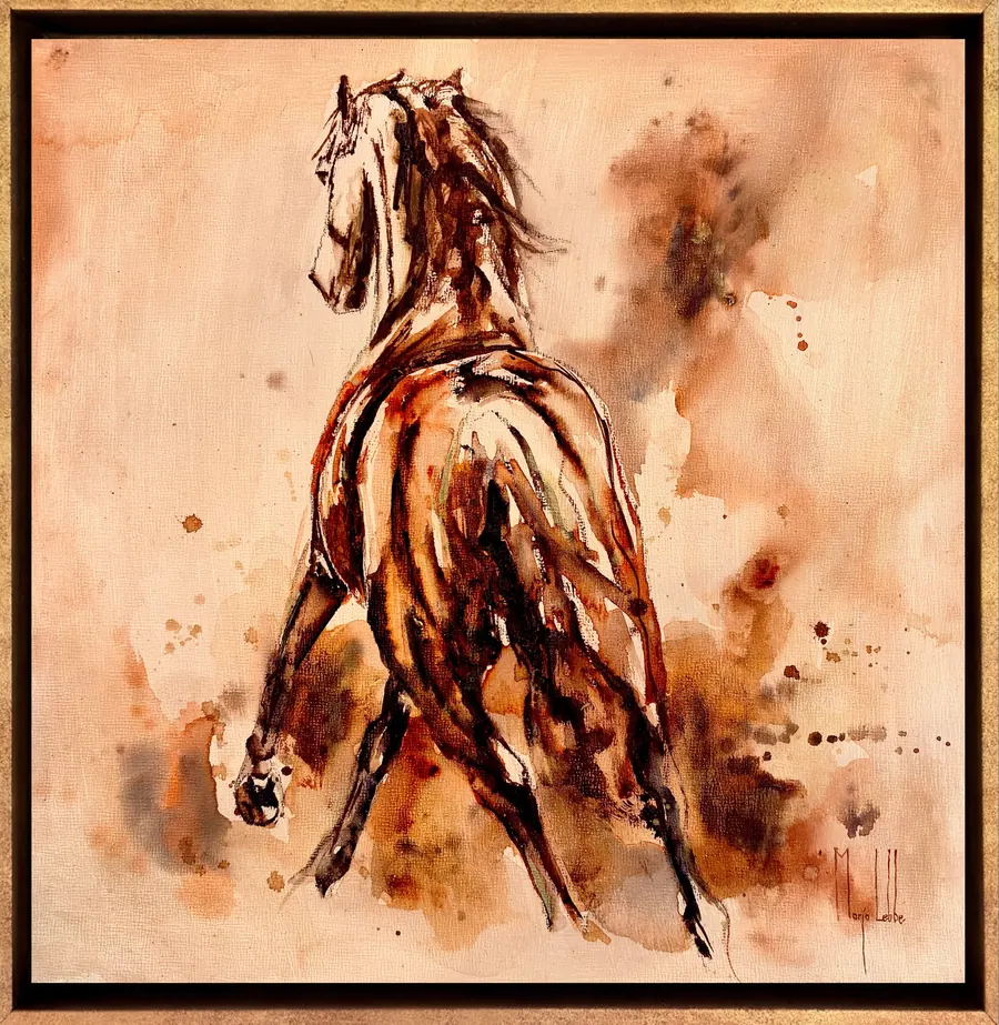 Out of his sight, 30 × 30 cm