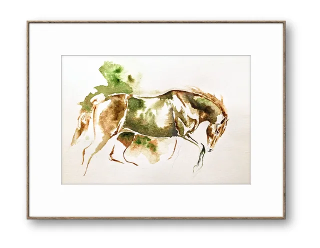 Praise, the second available work, framed in light oak