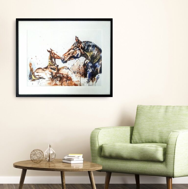 fine art print mother and foal