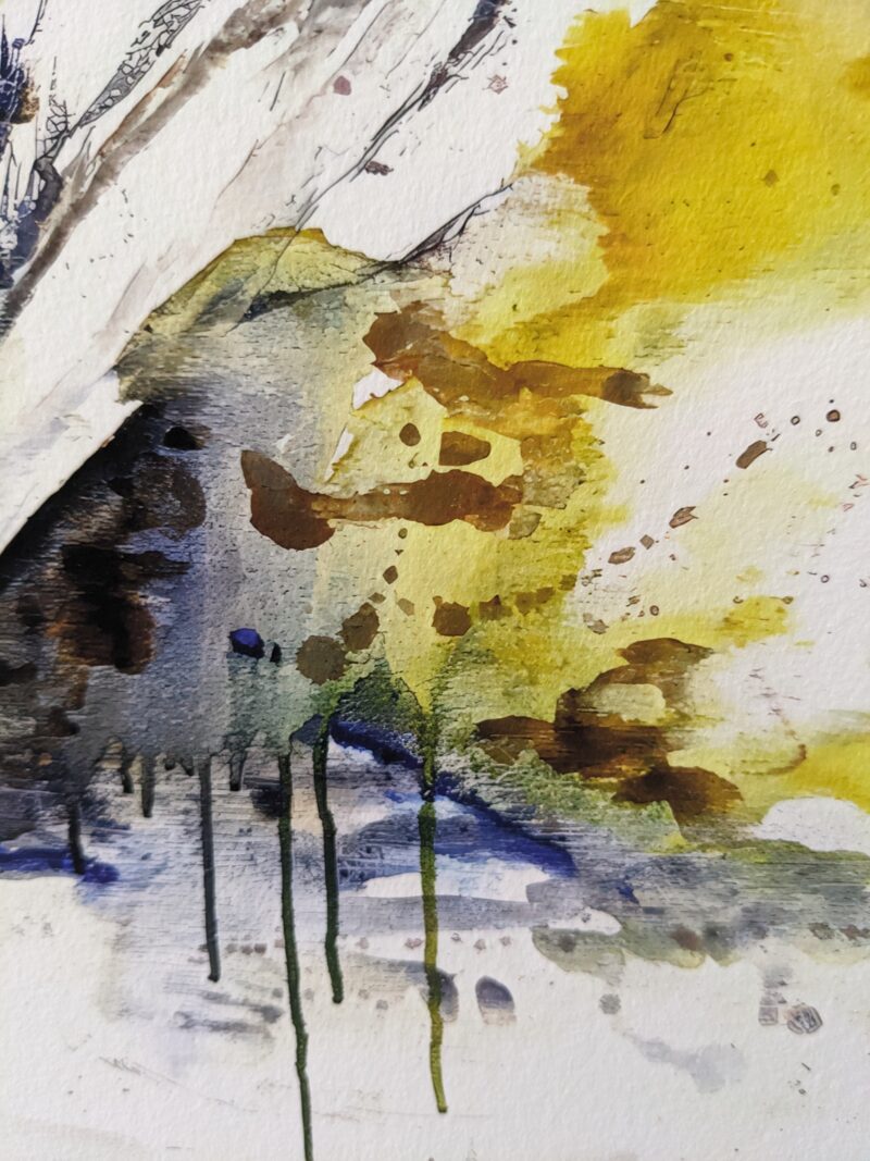 Fine art watercolour paper print 'Snow'