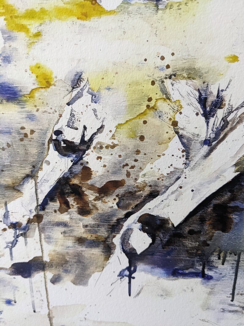 Fine art watercolour paper print 'Snow'
