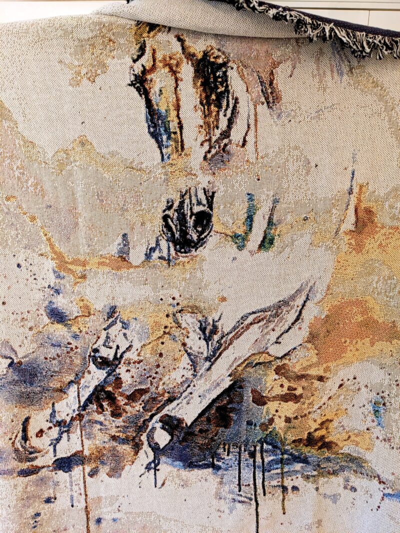 PXL_20251028_111004340 Woven Tapestry 'Snow' FRAMED