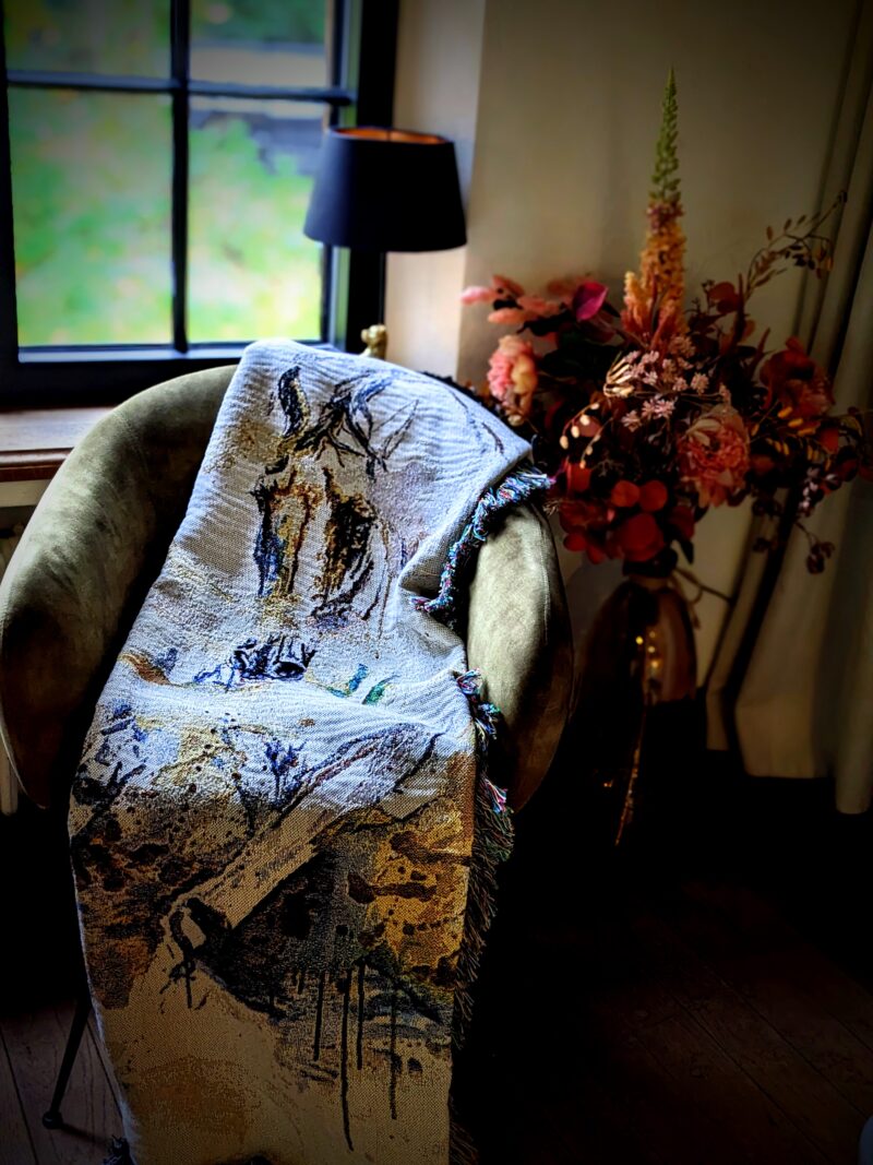 PXL_20251028_113044283.PORTRAIT Woven Tapestry 'Snow' FRAMED