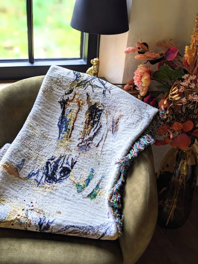 PXL_20251028_113144391.PORTRAIT Woven Tapestry 'Snow' FRAMED