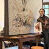 Woven Tapestry 'Snow' FRAMED