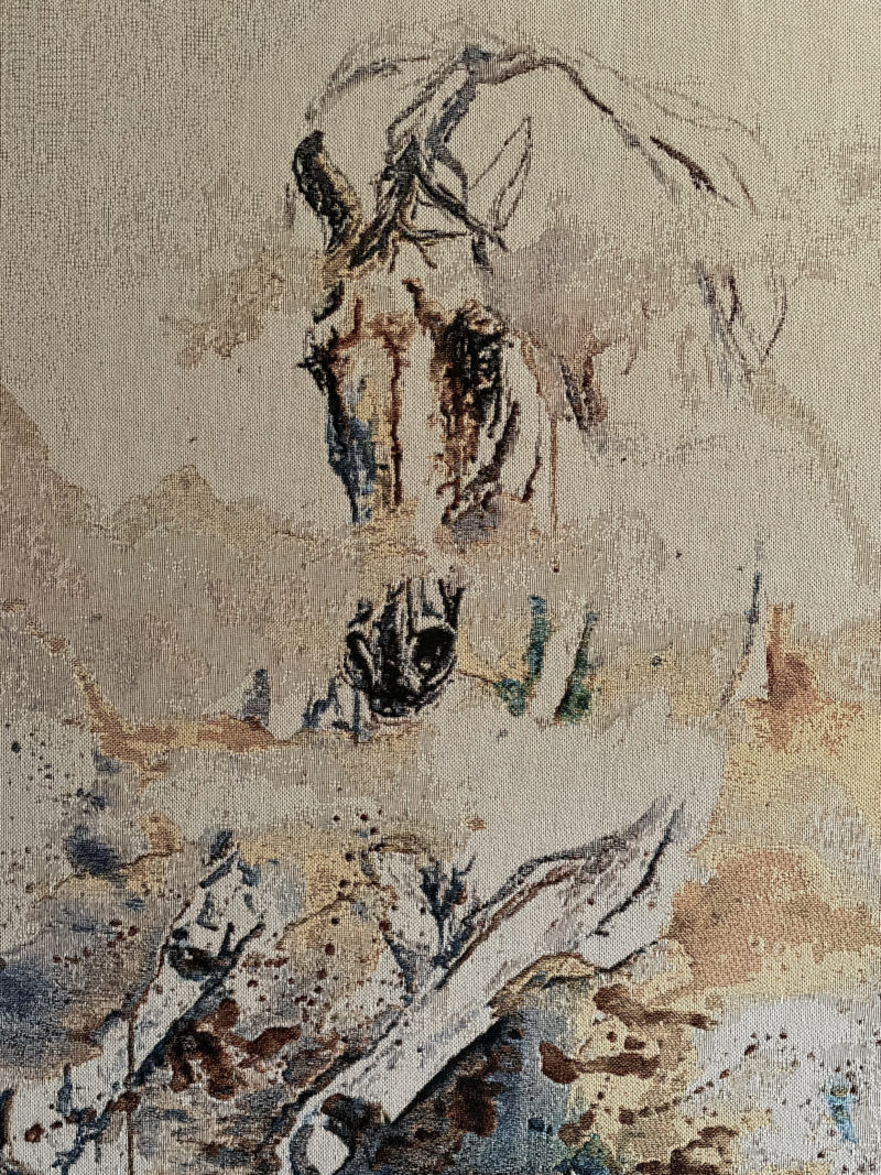 jpg_0002 Woven Tapestry 'Snow' FRAMED