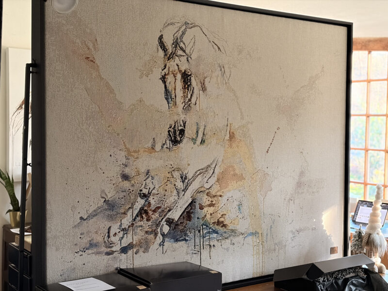 jpg_0003 Woven Tapestry 'Snow' FRAMED