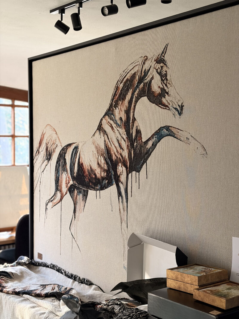 Woven Tapestry 'Zaki al-Shamikh' FRAMED